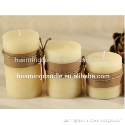 white Party decorated candle